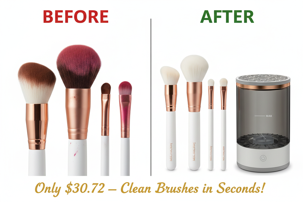 Brush Cleaner Before and After with Price