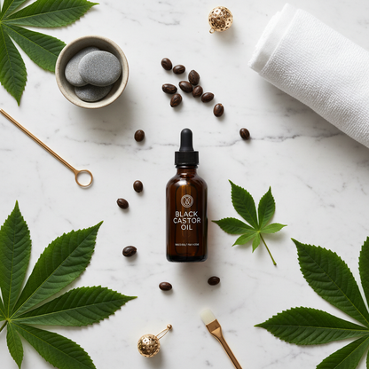 Black Castor Oil Growth Essential Oil | Hair, Brow & Lash Serum