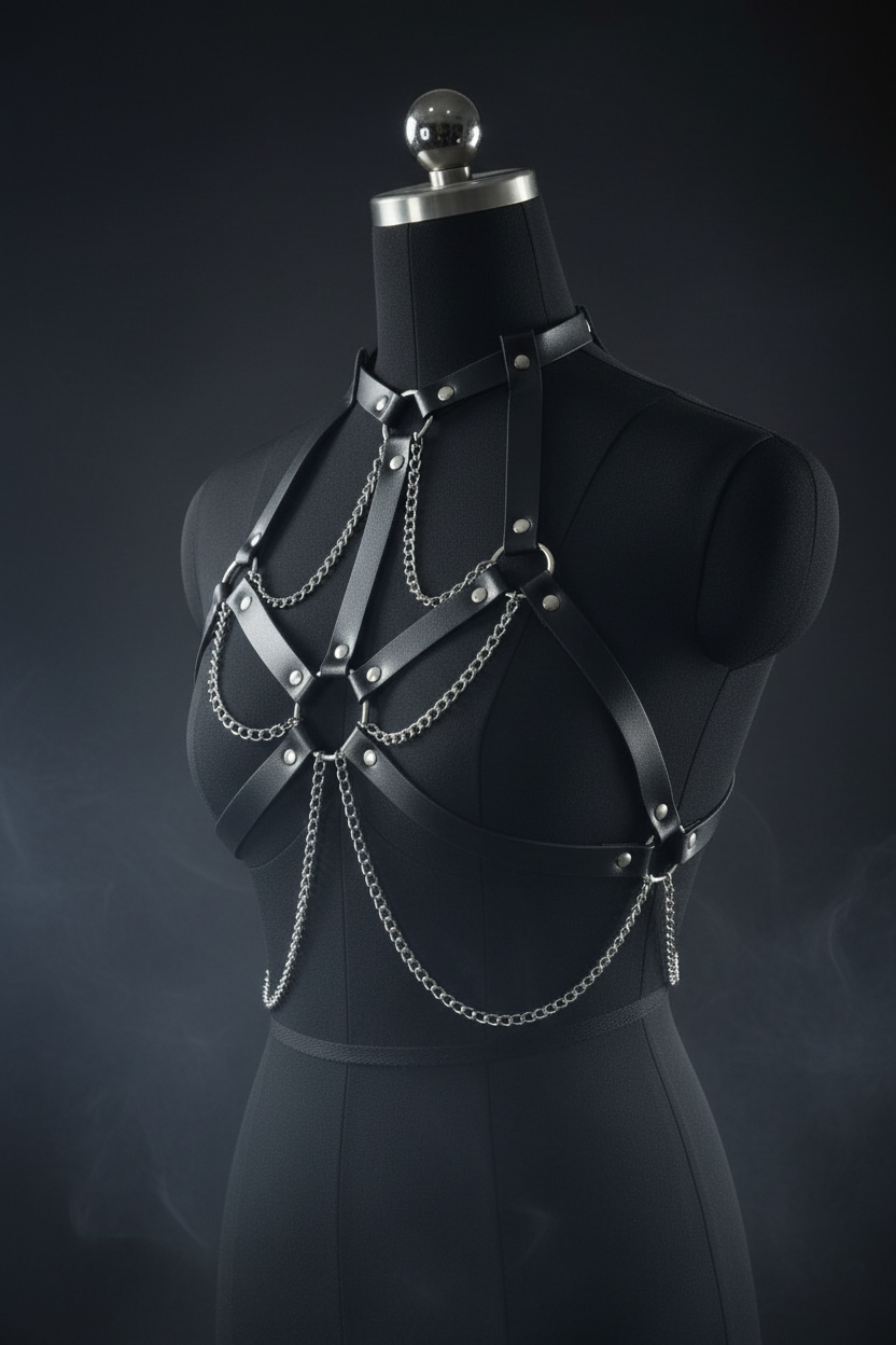 Leather Harness Dark Background