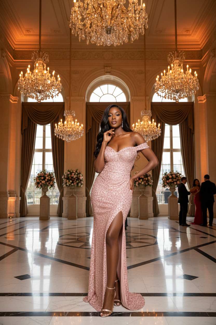 Pink Sequin Dress - Ballroom