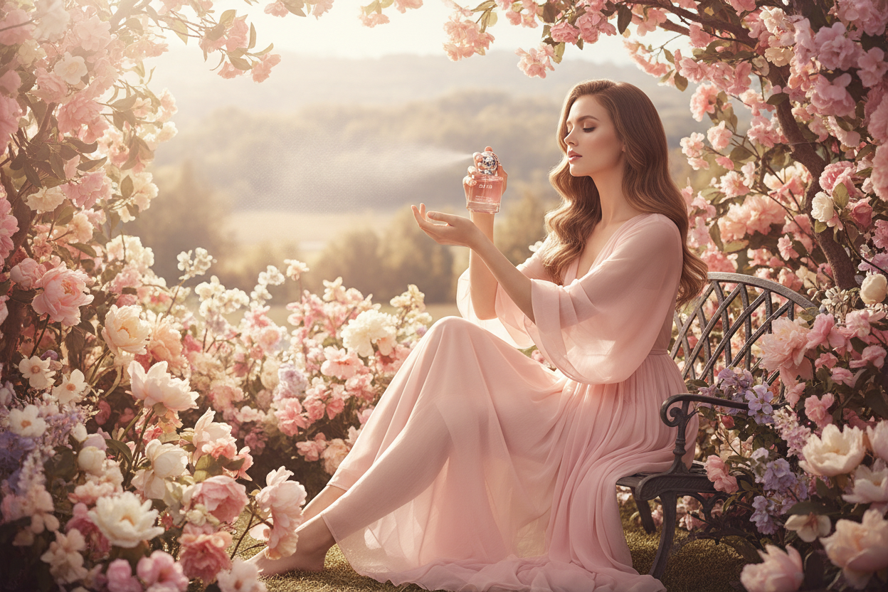 SACO Perfume - Woman in Garden