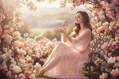 SACO Perfume - Woman in Garden